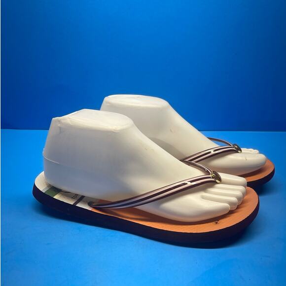 Tori Burch Women Multicolor Flip Flop Sandals 7 Some Fading - Picture 4 of 9